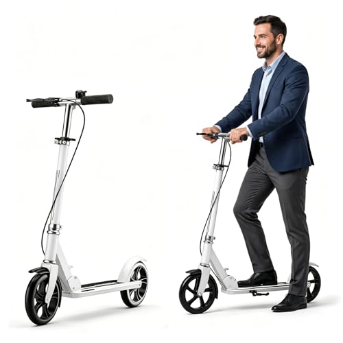 Foldable Manual Scooter with 8-Inch Wheels