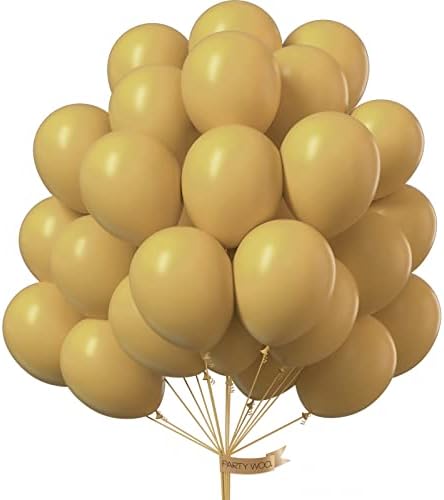 PartyWoo Metallic Balloons, 50 pcs 12 Inch Gold Metallic Balloons Silver Metallic Balloons Blue Metallic Balloons Shiny Balloons for Party Birthday Decorations, Wedding Decorations