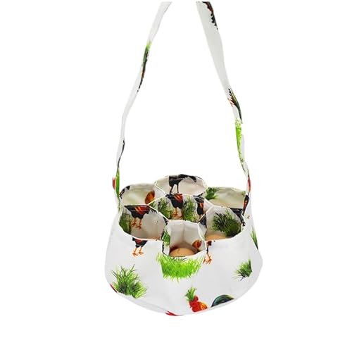 Tiydiygo 2pcs Egg Basket with 7 Bags - Ideal for Home, Farm, Garden, and Storage - Perfect for Collecting Eggs from Chickens, Hens, Ducks, and Geese (Style A (2PCS))