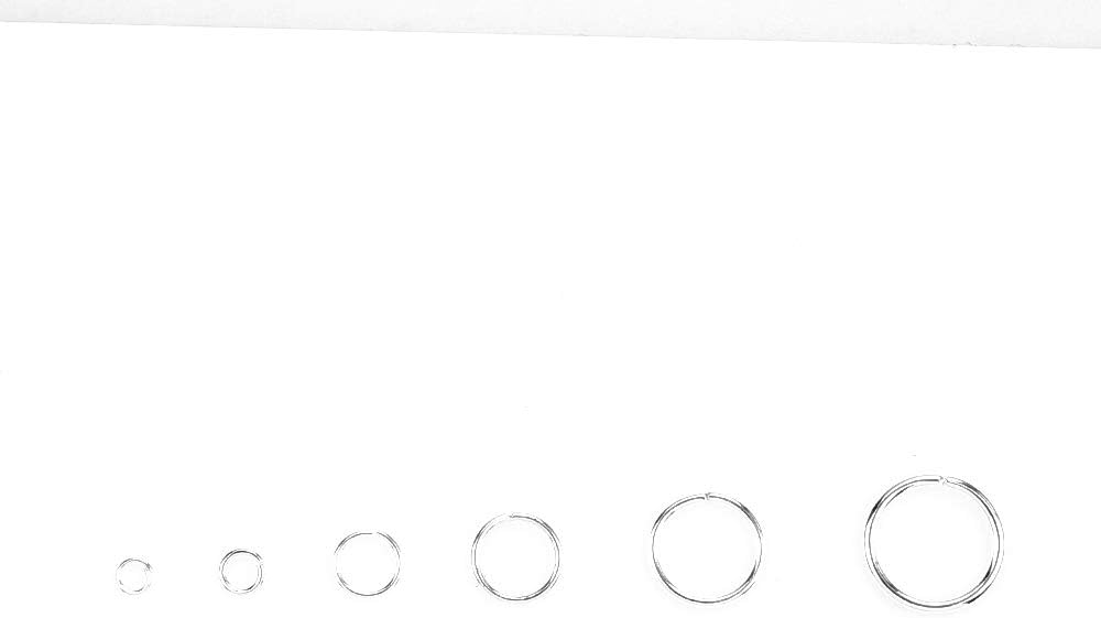 BEADIA Open Jump Rings Sliver 6 Sizes 2400pcs with Lobster Claw Clasps Set for DIY Jewelry Making Supplies image 3