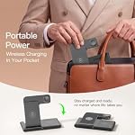 3 in 1 Foldable Wireless Charger Stand for iPhone Apple Watch AirPods - Image 3