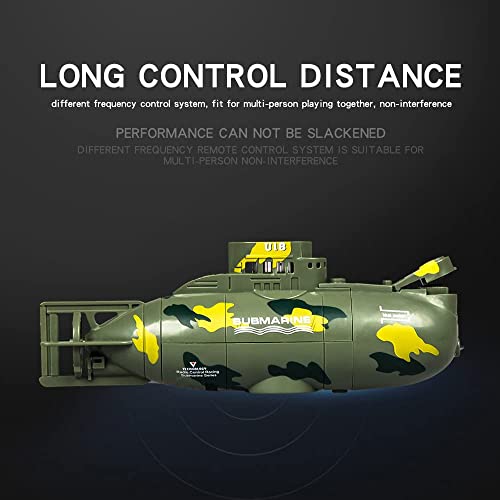 QIYHBVR Mini Remote Control Nuclear Submarine RC Race Boat Ship High Speed Waterproof Diving In Pools Lake Ponds, Best Gift For Kids Boys - Image 3