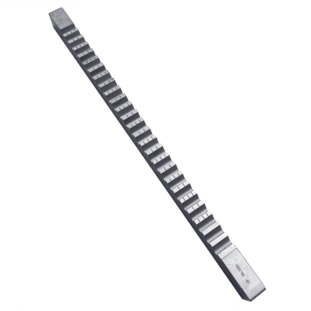Push Type Keyway Broach Metric 25mm F High Speed Steel with 4 Shims