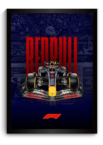 Image of Funk You Store Redbull F1 Poster | Framed Max Verstappen F1 Car A4 Sized (31 x 23 cm) | Max Verstappen Poster | Redbull Car Posters for Wall, Gift for Boys, Formula 1 Frames | Formula 1 Frame (F 017)