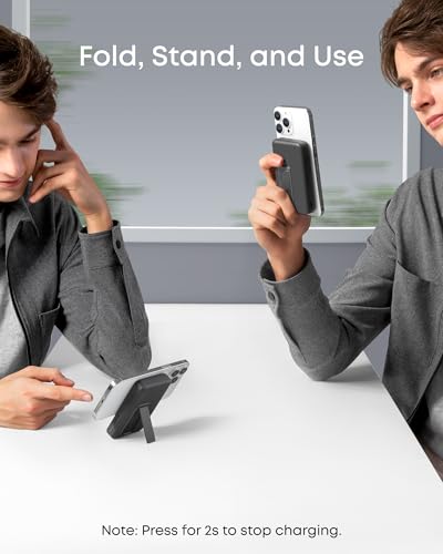 Anker Power Bank, 633 Magnetic Battery, 10,000mAh Foldable Magnetic Wireless Portable Charger, Only for iPhone 17/17 Air/17 Pro/17 Pro Max, iPhone 16/15/14/13/12 Series - Image 4