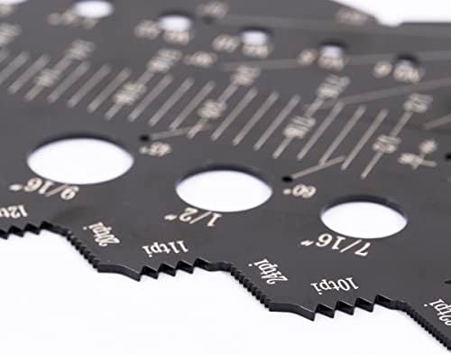 Accusize Industrial Tools 5pc Marking Black Precision Layout Solution, 2805-1406 - 5
