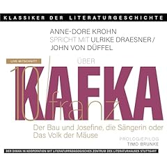 Couverture de Ein Gespr&auml;ch &uuml;ber Franz Kafka - Der Bau + Josefine, die S&auml;ngerin oder Das Volk der M&auml;use