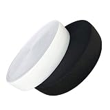 VIAILI 11 Yards 1 Inch High Elastic Spool Knit Elastic Bands for Sewing, 2 Rolls, 5.5 Yards/Roll (Bl