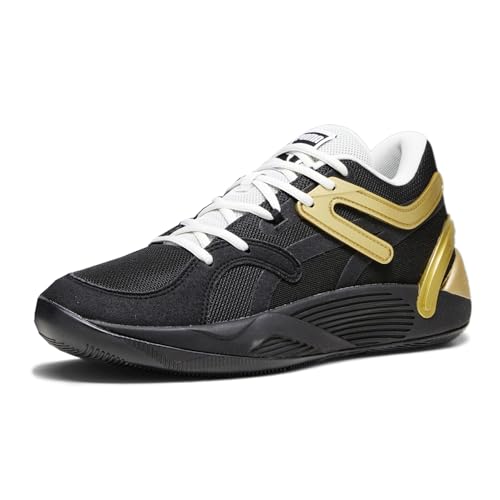 PUMA Mens TRC Blaze Court Basketball Sneakers Shoes - Black, Gold2