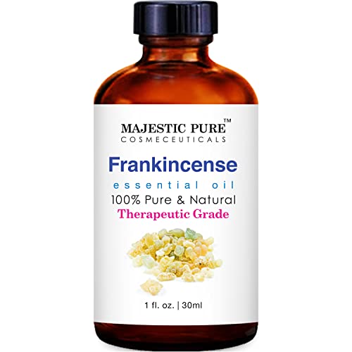 Majestic Pure Frankincense Essential Oil, Therapeutic Grade, Pure And Natural, For Aromatherapy, Massage, Topical & Household Uses, 1 Fl Oz #TOP1