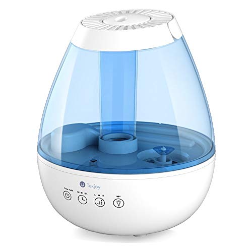 Tekjoy Cool Mist Humidifier, Premium Ultrasonic Humidifiers 7 Night Light Bedroom Baby, Whisper Quiet, Auto Shut-Off, 360° Nozzle, Touch Panel, Timer, Filterless Vaporizer (H1)