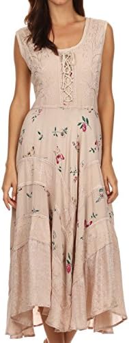 Sakkas Garden Goddess Corset Style Dress