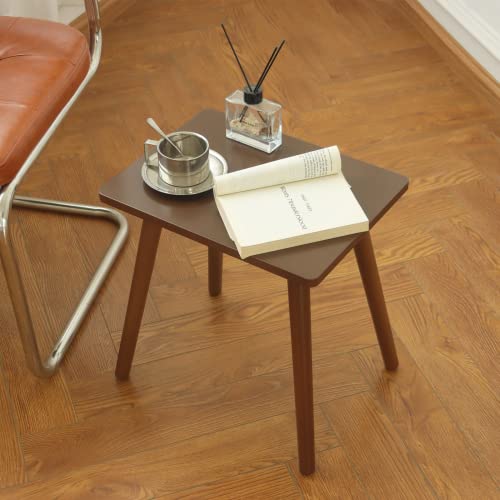 Awasen Side Table, Small End Accent Table For Living Room Bedroom Office Small Spaces, Modern Small Side Table Nightstand With Solid Wood, Easy Assembly, (Brown) #TOP1