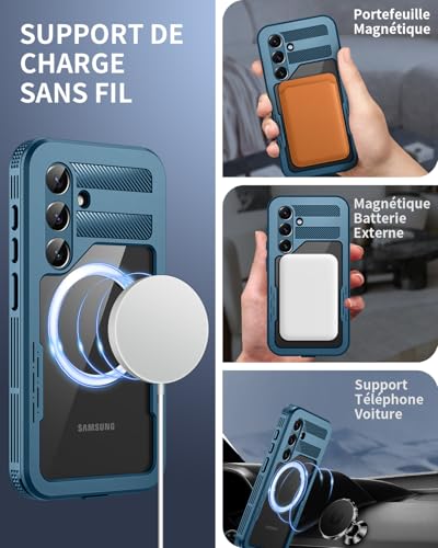 Coque étanche Samsung S25 résolvant les risques de casse d'écran et d'infiltration