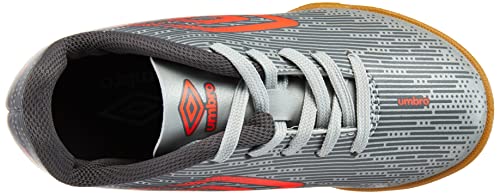 Tênis Umbro Fast Jr, Criança-Unissex, Prata/Coral/Grafite, 31