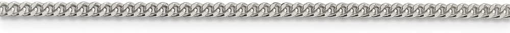 Diamond2Deal Sterling Silver 2.75mm Diamond-cut Rope Chain Necklace