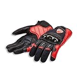 ducati parts finder original Ducati Bekleidung Ducati Alpinestars Company C1 Handschuhe aus Leder und Stoff schwarz/rot Größe M
