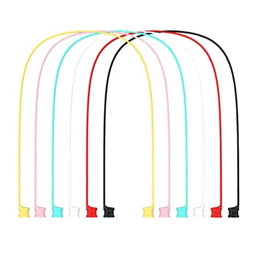 Hemobllo 6 stycken hörlurar anti-lost straps silikonhörlurar färgglada kabel anslutning trådlösa hörlurar snodd kompatibel med Huawei Honor Flypods