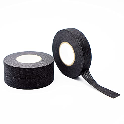 SANKEMU 10 Rolls Wire Harness Tape, 3/4 inch x 49 Feet Adhesive Fabric Tape,High Temp Wiring Loom Self-Adhesive Felt Cloth Electrical Tape for Automotive Engine