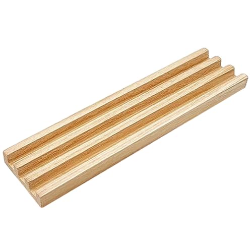 Base de madera para fichas de dominó con soporte antideslizante miniatura 1