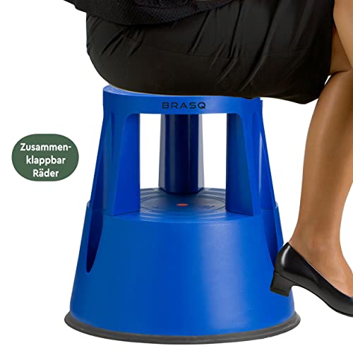 Tritthocker mit Rollen Brasq ST200 Comfort – Elefantenfuß, belastbar bis 150 kg