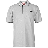 Slazenger Tipped Herren Polo Poloshirt T Shirt Kurzarm Classic Fit Tee Top XXXL