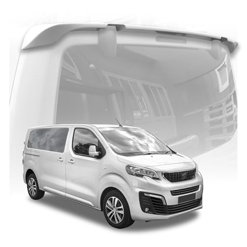 CHROMEMASTER | Becquet de Toit ; Becquet Arrière Compatible avec Peugeot Traveller 2016+ ; Accessoires Auto - Spoiler pour Voiture ; pour la Peinture ; Assemblage : Colle | Tuning Optique Automobile