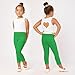 Merry Style Leggins 3/4 Mallas Pantalones Piratas Ropa Deportiva Niña MS10-131 (Verde,...