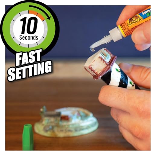 Gorilla Super Glue Gel, 15g – All Purpose, Fast Setting, No-Run Formula with Anti-Clog Cap | Ideal for Metal, Ceramics, Leather & More - Image 2