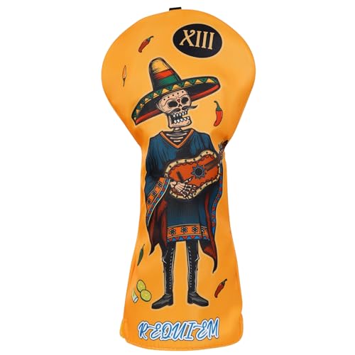 2thpart Mexico Style Head Covers Yellow