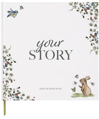 Baby Record Book & Scrapbook | Forest Edition | 132 Page Baby Memory Book & Photo Record Album Gift for Newborn Baby Boy & Girl, Great For Expecting Mums | New Baby Keepsake