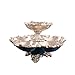 2-Tier Plateau Fruit Bowl Countertop, Luxe Fruit Plate Fruit Basket Bowl Support de rangement Creative Snacks Bonbons compotier service Décor bols