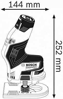 Bild 2 - Bosch Professional 12V System Akku Kantenfräse GKF 12V-8 (Fräskopf-Schaft: 8 mm, ohne Akku/ Ladegerät)
