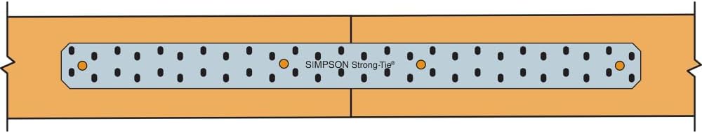 Simpson Strong-Tie MSTC40 MSTC 40-1/4 in. 16-Gauge Galvanized Medium Strap