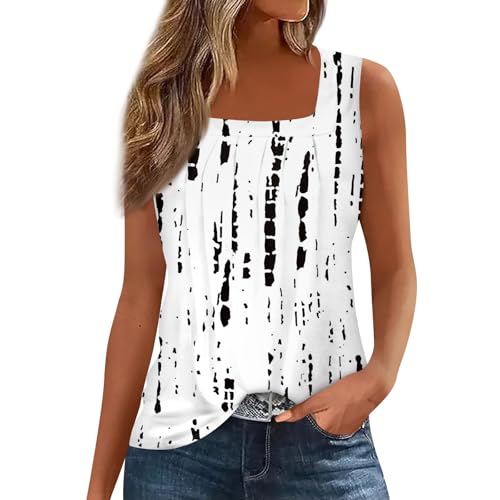 Spring Summer Plus Size Dressy Tank Tops for Women 2025 Womens Workout Floral Boho Beach Sleeveless Shirts Blouses