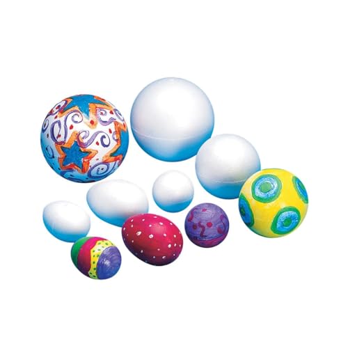 Bola de espuma blanca de 2.5 pulgadas pack de 12 esferas para modelismo