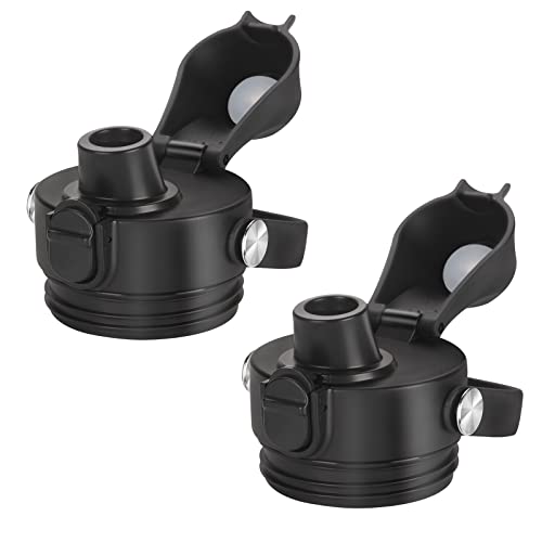 BIJISI Auto Spout Lid for YETI Rambler Bottles, Fits 18/26/36/64 oz Bottles, Chug Replacement Lid Cap with Push-Button Lid and Flexible Handle