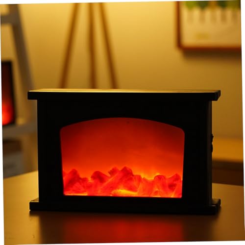 LED sin llama estilo chimenea decorativa interior con alimentación USB 6
