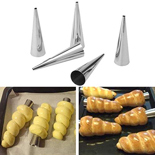 FantasyDay Backformen aus Edelstahl, 30 Stück, Cannoli-Form, Brot, Röhrchen, Halbmond, Herstellung… – Ansicht 3