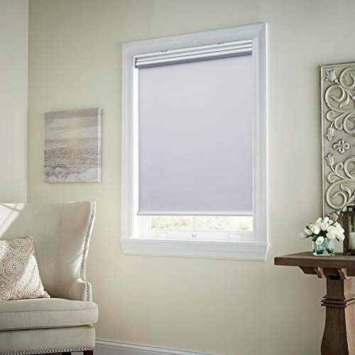 Acholo Blackout Roller Shades Cordless Window Blinds (White, 24 x 72 Inch) and Room Darkening Shades for Home & Windows
