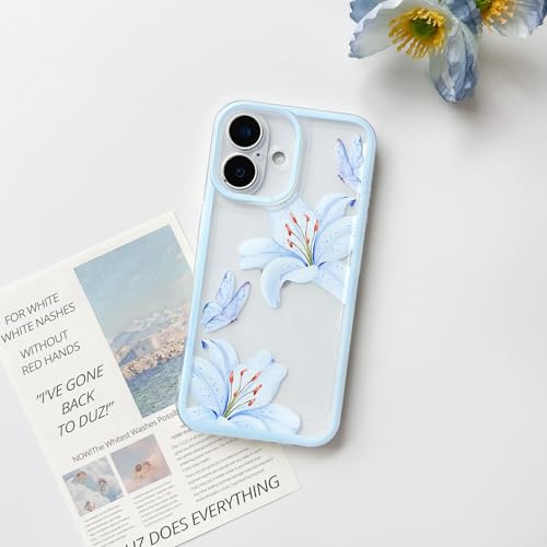 NITITOP Compatible for iPhone 17 Case Clear Flowers - Blue by NITITOP - Used condition - Image 4