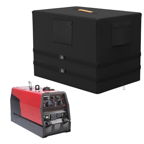 Engine Driven Welder Cover Compatible with Miller Bobcat 225/230/250/265/325 42D x 22W x 30H 600D Heavy Duty Waterproof Dustproof Welder Cover with Pockets