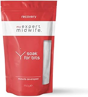 My Expert Midwife Soak for Bits, Postpartum, Birth Recovery, Epsom Salts Bath Soak to Clean and Soothe the Perineum 750g