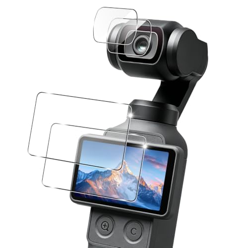 �y2+2���Z�b�g�z �Ή� dji osmo pocket 4 �ی�t�B���� osmo pocket 4 �K���X�t�B���� 2�� + �����Y�ی�t�B���� 2�� �y �d�x9H ���{���Ɏq�� �z �Ή� �I�Y���|�P�b�g4 �t�B���� �t���ی�t�B���� �����K���X �L�Y