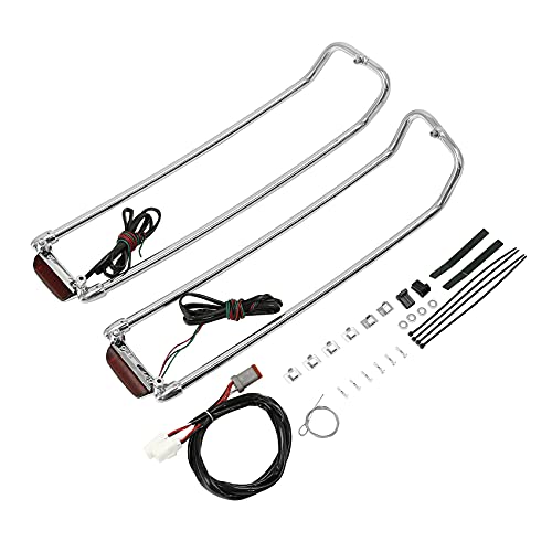 Tapa superior con rieles y luces LED para alforjas duras TCMT, compatible con motocicletas Harley Davidson Touring (1994-2013) miniatura 1