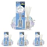 Glade Reed Diffuser, Home Fragrance Infused with Essential Oils, Room Air Freshener with Up to 5 Weeks of Continuous Fragrance, Clean Linen, 50ml (Pack of 4)