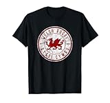 Design reads « Welsh Rugby - Rygbi Cymru - Estd 1056 » - Tombe ce haut dragon rouge gallois pour les fans de rugby ou de football. Montrez votre soutien pendant les matchs de rugby internationaux, nations, monde, league ou union.