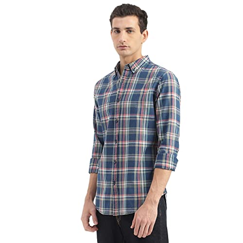 Image of UNITED COLORS OF BENETTON Men's Plaid Slim Fit Shirt