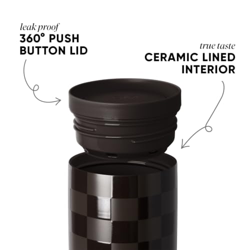 Image of Simple Modern Insulated Travel Coffee Mug 360 Lid | 16oz | Checkered