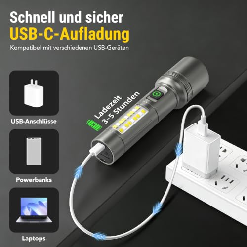 ErayLife Zoomable EDC Rechargeable LED Flashlights — view 6